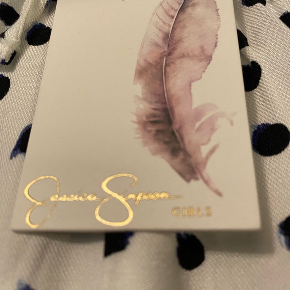 NWT Jessica Simpson Girls Polka Dot Top-Small - Picture 4 of 4